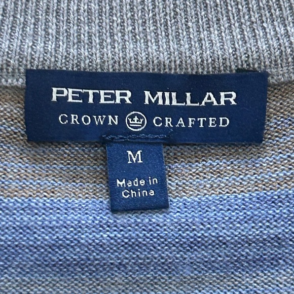 Peter Millar Men’s Medium 1/4 Zip Legend Wool Sweater - Picture 4 of 8
